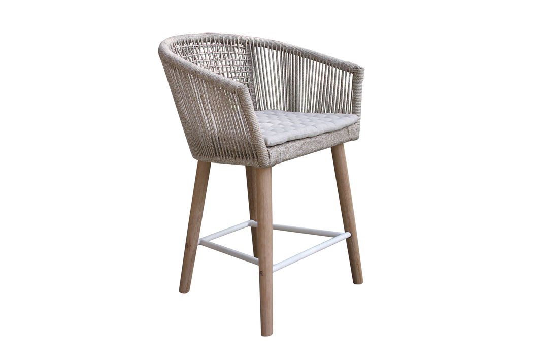 Isabella Nautical Rope Balcony Height Dining Chair