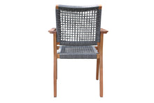 Load image into Gallery viewer, Mirabella Grey Rope Stacking Chair
