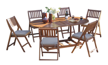 Load image into Gallery viewer, Mirabella 7pc. Fold &amp; Store Dining Set
