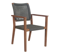 Load image into Gallery viewer, Mirabella Grey Rope Stacking Chair, 2pk
