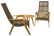 Load image into Gallery viewer, Lucienne Teak &amp; Wicker Basket Lounger, 2pk
