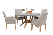 Load image into Gallery viewer, Lucienne Teak &amp; Ash Wicker Dining Chair with Sunbrella Cushions, 2pk
