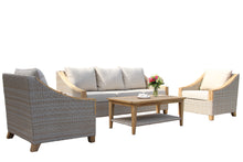 Load image into Gallery viewer, Lucienne Teak &amp; Ash Wicker Coffee Table
