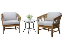 Load image into Gallery viewer, Lucienne Tropical Teak &amp; Wicker Club Chair, 2 pack
