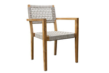 Load image into Gallery viewer, Lucienne Coastal Rope &amp; Teak Stacking Armchair, 2pk
