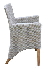Load image into Gallery viewer, Lucienne Teak &amp; Wicker Balcony Height Armchair with Sunbrella Cushions
