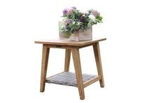 Load image into Gallery viewer, Lucienne Teak and Wicker Accent Table
